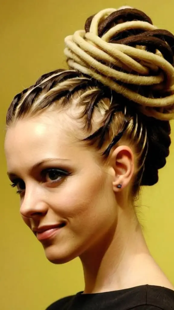 Updo with Dreadlocks Casual Updos for Long Hair