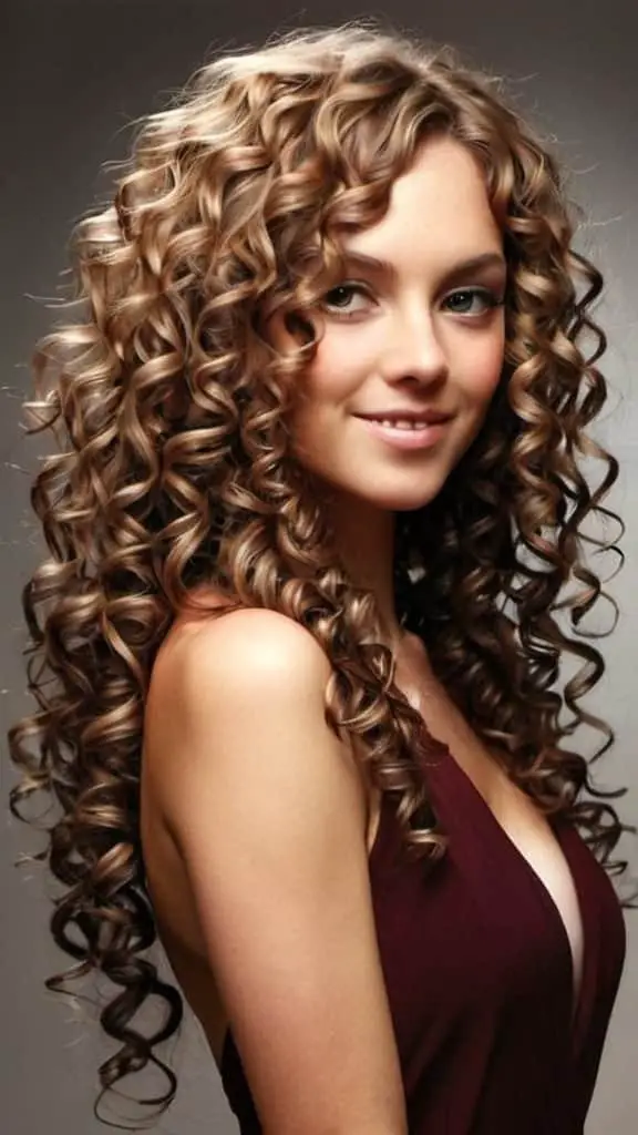 V-Cut for Long Curly Hair Long Curly Hairstyles