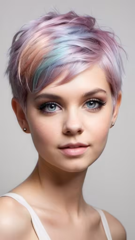 Versatile Pastel Pixie Pixie Haircuts for Thick Hair