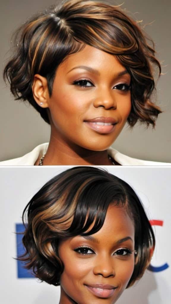 Wave Haircut Short Hairstyles for Black Women
