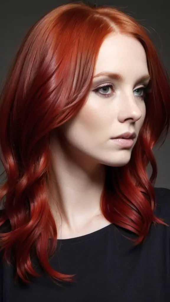 Waved Blunt Cut For Red Hair Nifty Red Hairstyles