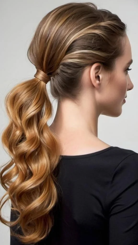Wavy Ponytail Fall Hairstyles for the Autumn