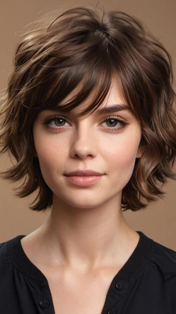 Wavy Shag Cut Long Shag Haircuts