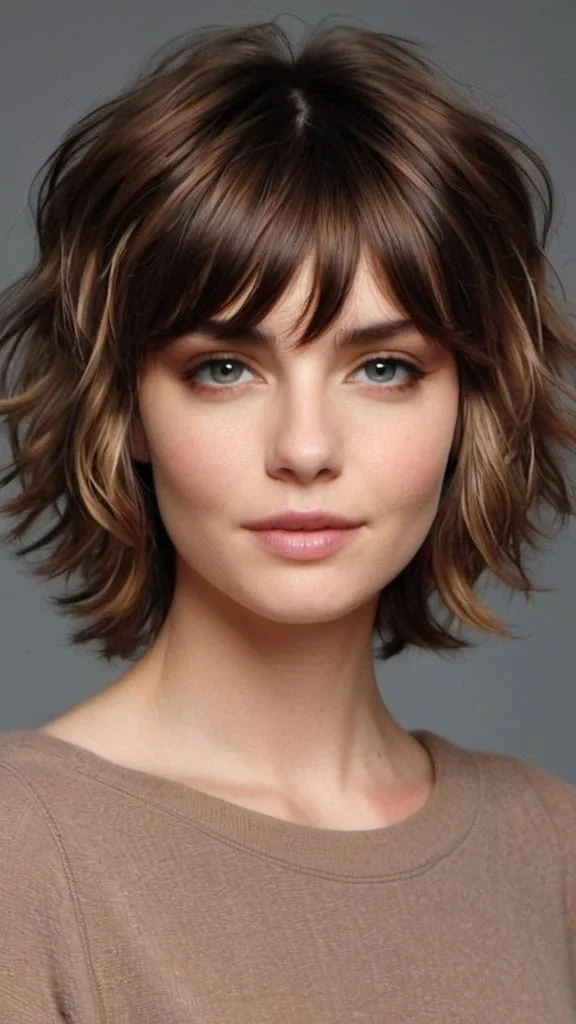 Wavy Shag Long Shag Haircuts
