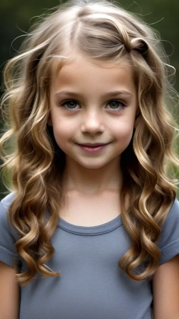 Wavy Tendrils Short Hairstyles for Girls of All Ages