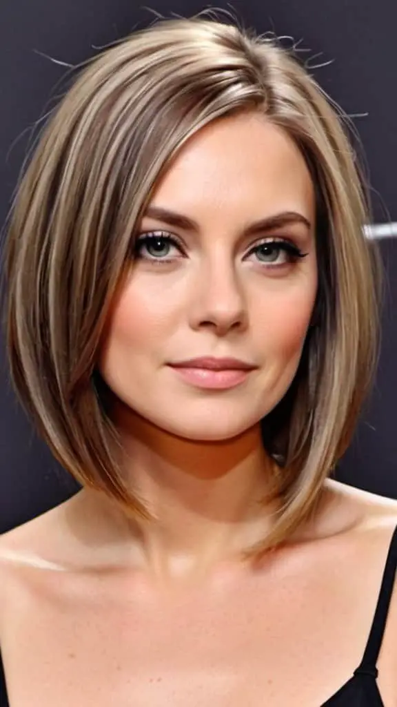 A-Line Lob Straight Hairstyles for a Stylish Look