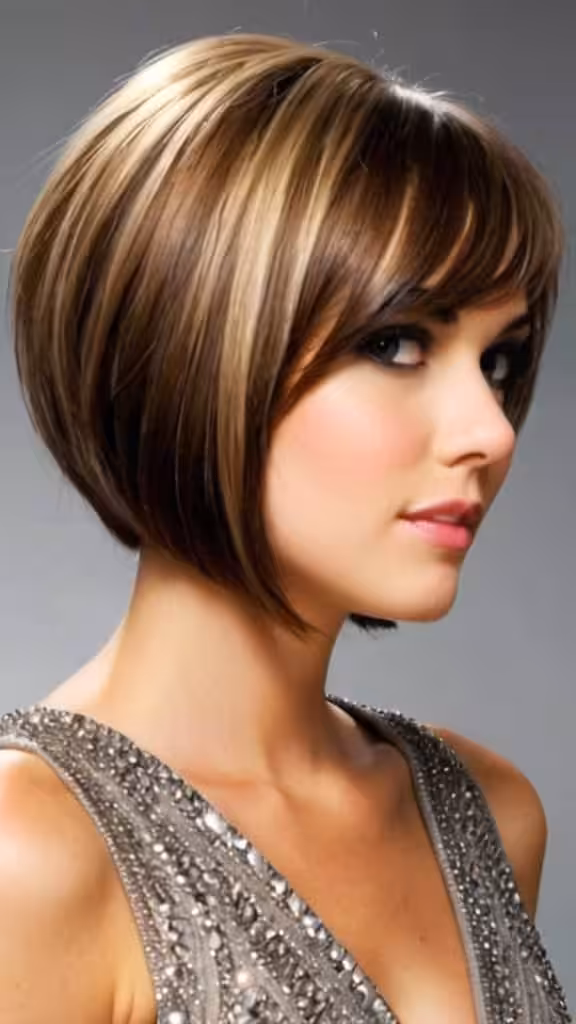 Angled Bob Short Layered Hairstyles