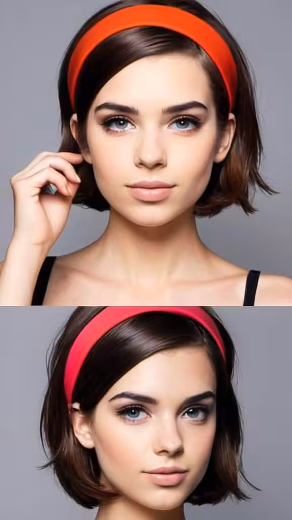 Angular Bob With Headband Hairstyles with Headbands