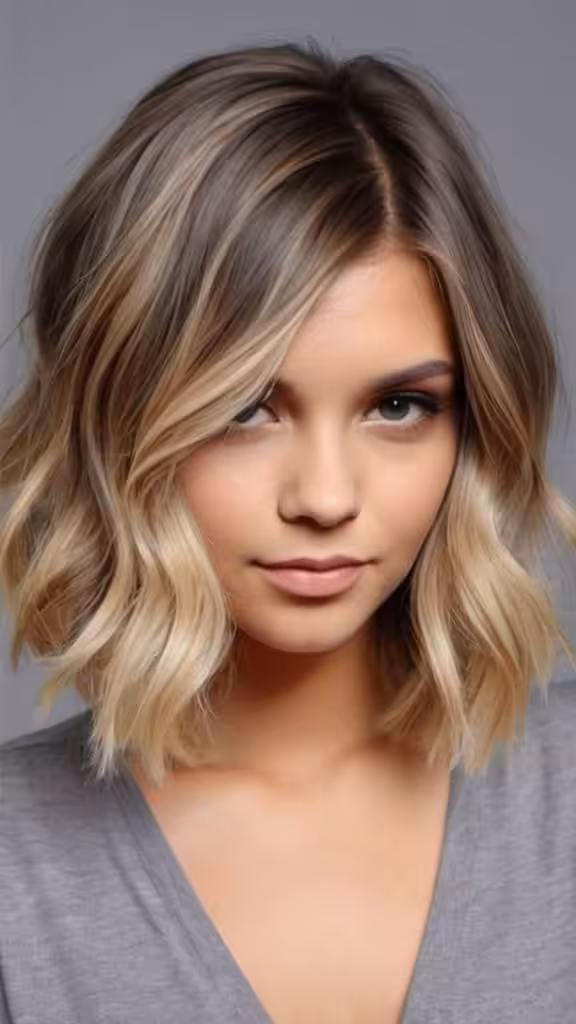 Ash Blonde Ombre Highlights