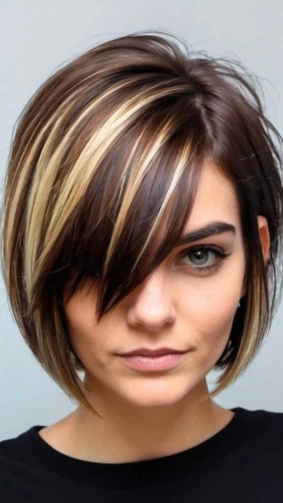 Edgy Short Hair with Highlights