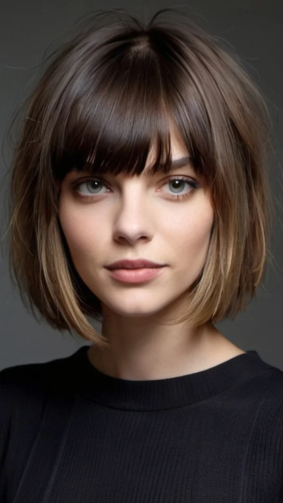 Medium-Length Haircuts with Bangs