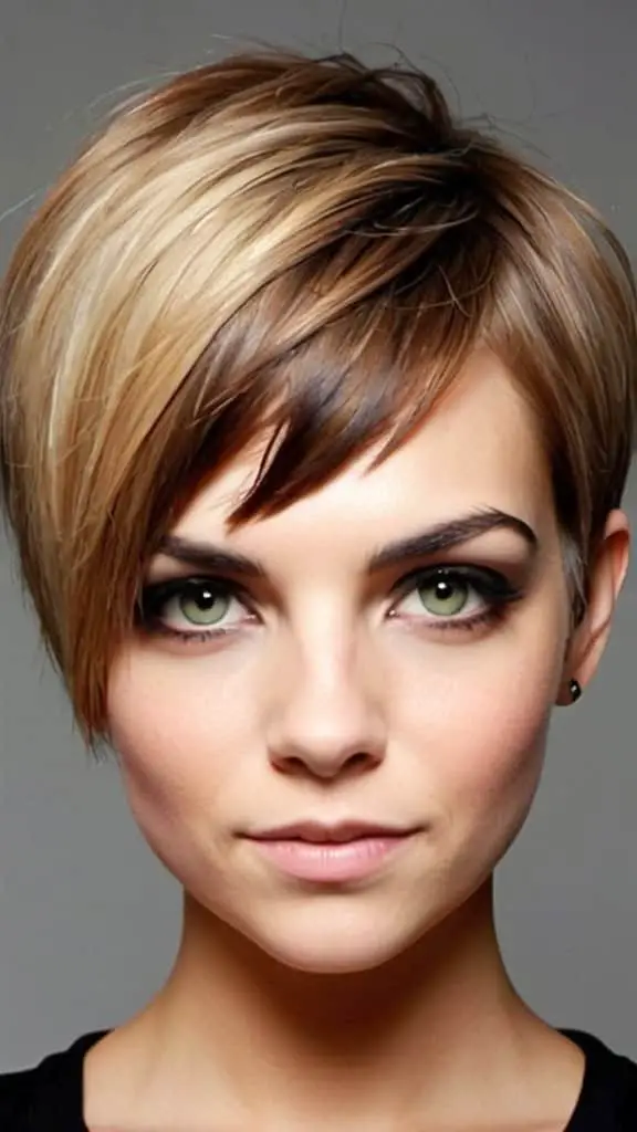 Asymmetrical Pixie-Bob Straight Hairstyles for a Stylish Look