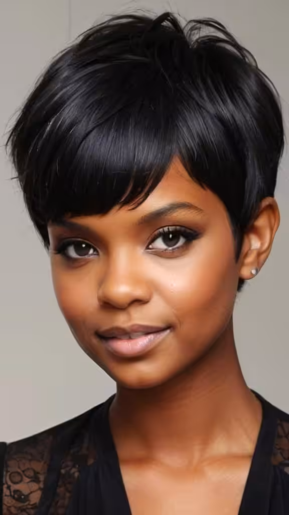 Black Pixie With Fringe - Crop It Like It’s Hot: 15 Bold & Easy Cropped Cuts for 2026