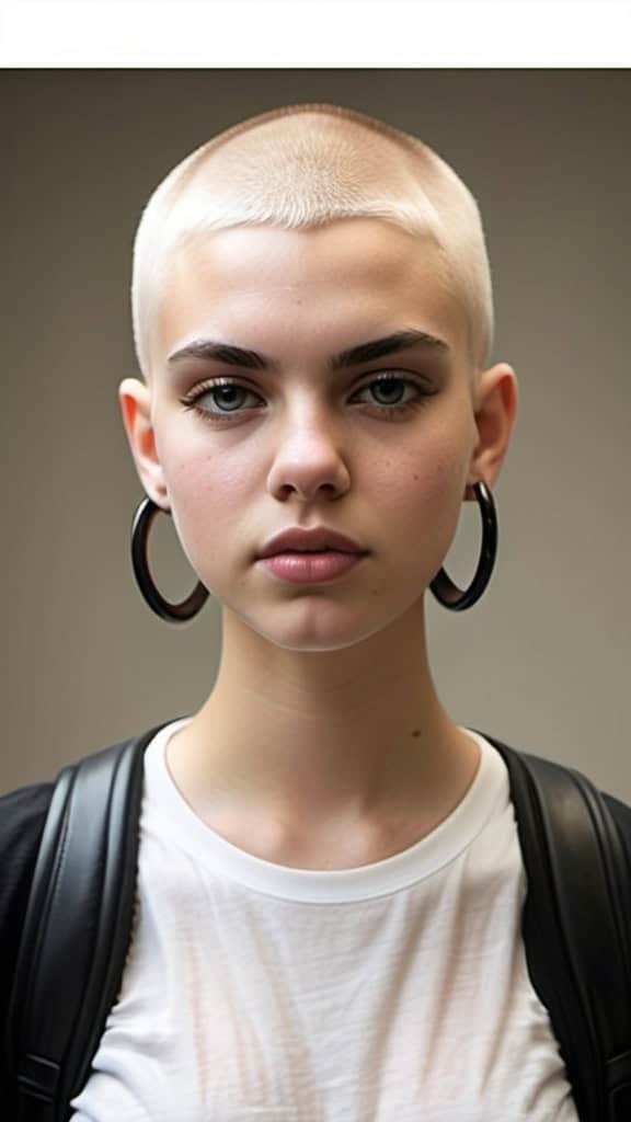 Bleached Buzz Cut Buzz Cuts for Girls