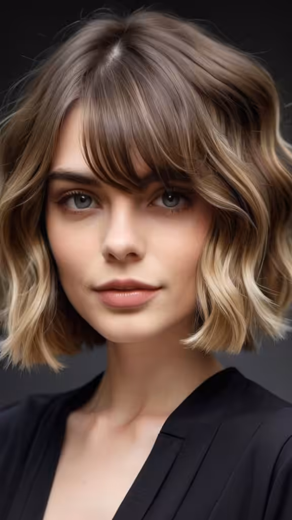 Blunt Wavy Lob Medium Haircuts to Fuel Your Imagination