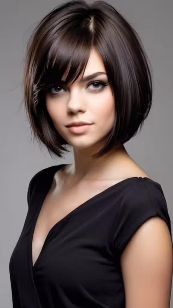 Bob with Deep Side Bangs Medium Haircuts to Fuel Your Imagination