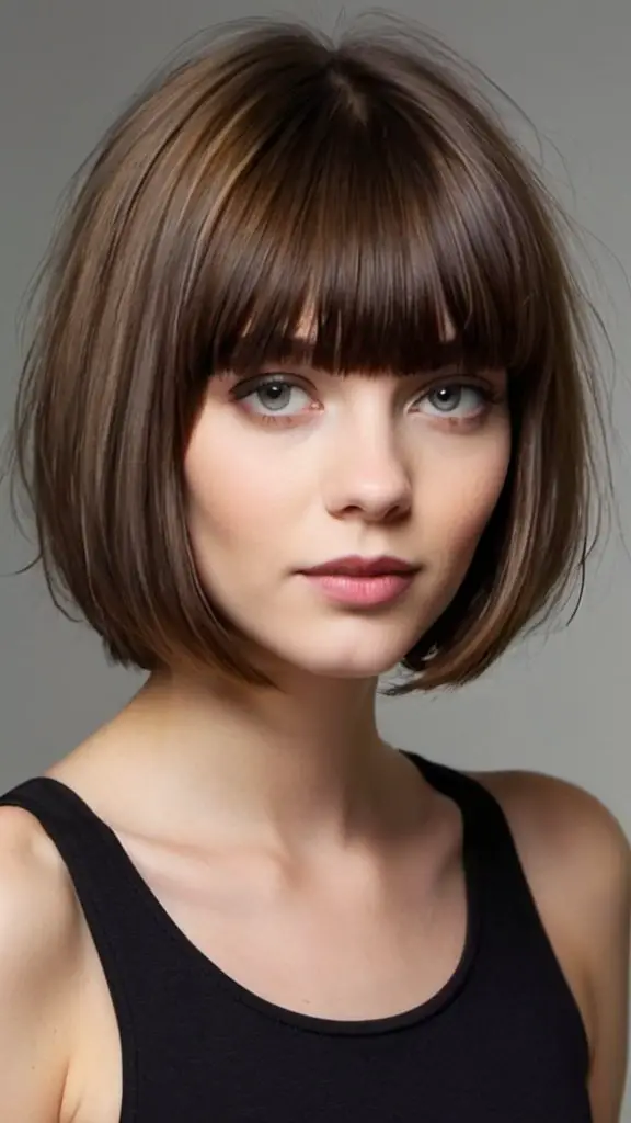 Medium-Length Haircuts with Bangs