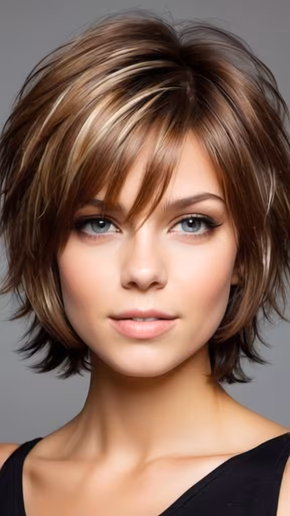 Bob with Wispy Layers Flirty Short Fluffy Hair Ideas Short Layered Hairstyles