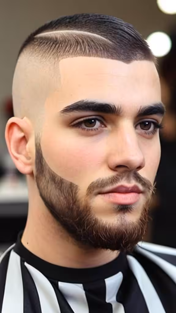 Buzz Cut with Line-Up - Men's Hairstyles