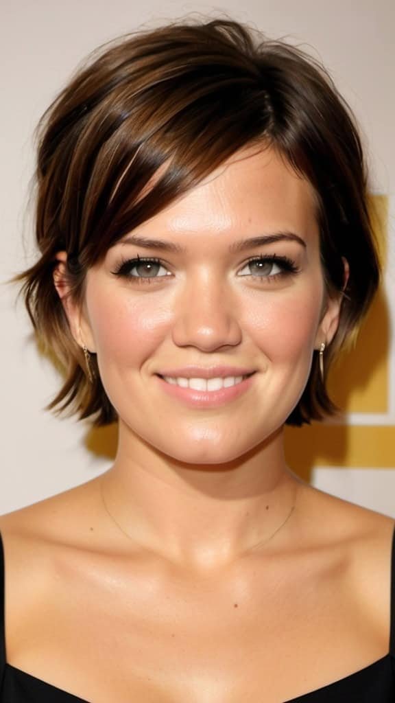Casual Mussy Cut Mandy Moore Short Hair Mandy Moore Short Hair