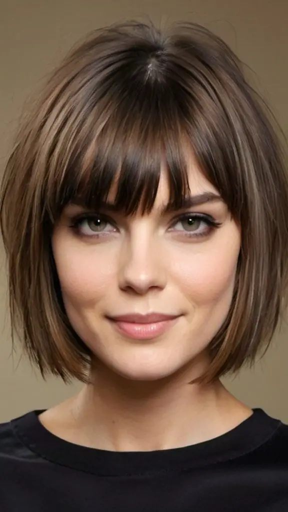 Choppiest Bob with Bangs Low Maintenance Short Haircuts