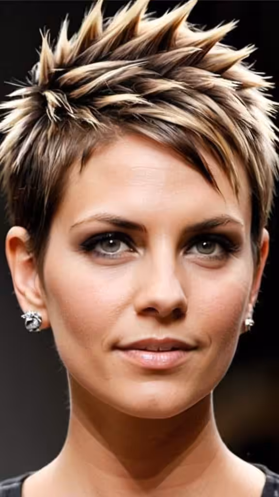 Combover Spikes Short Spiky Haircuts for Women