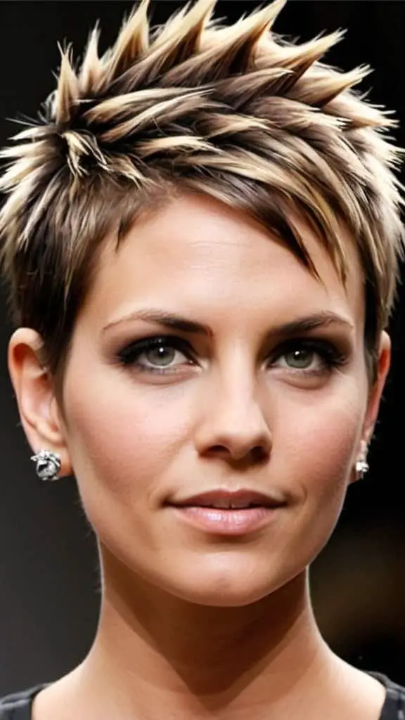 Combover Spikes Short Spiky Haircuts for Women