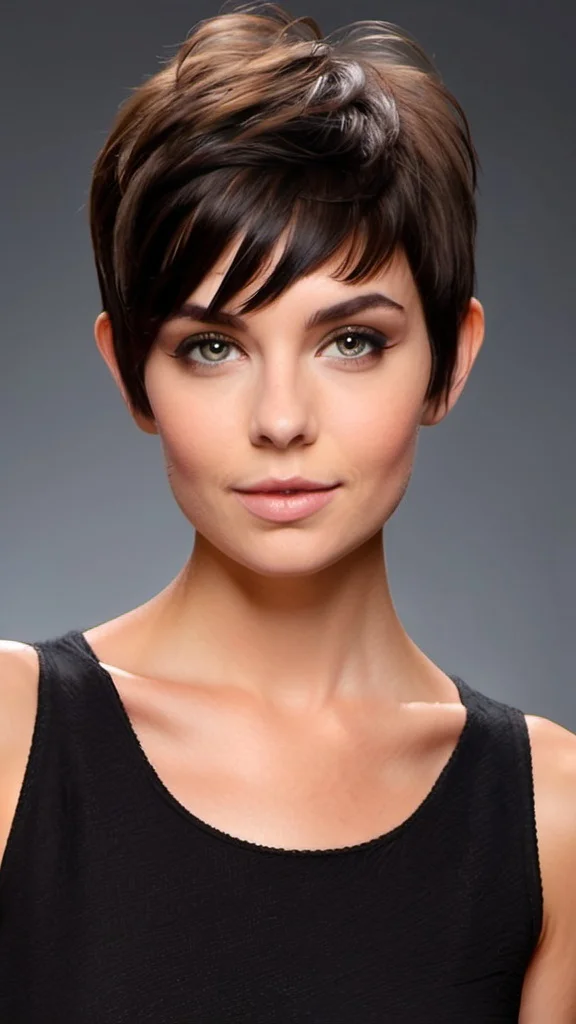 Short Angled Shag Medium Shag Haircut