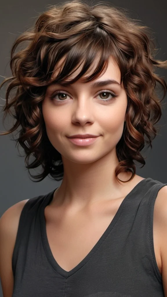 Curly Girl Shag Medium Shag Haircut