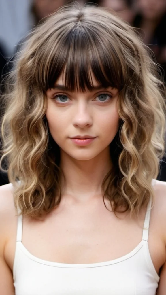 Medium-Length Haircuts with Bangs
