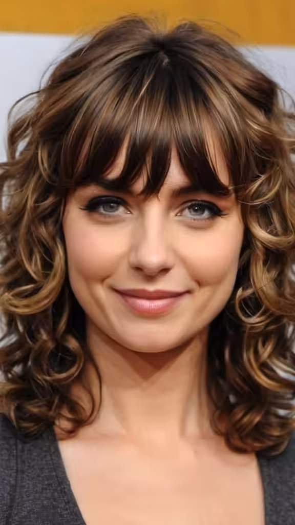 Curly Layered Hair with Bangs Layered Haircuts with Bangs Layered Haircuts with Bangs