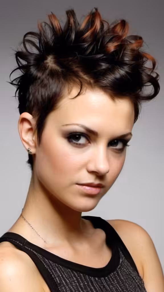 Curly Mohawk - 25 Very Short Hairstyles for Women : Find Your Perfect Short