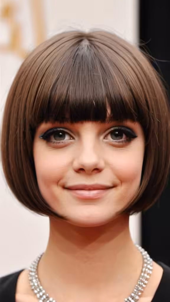 Curtain Banged Pageboy Pageboy HaircutHaircut
