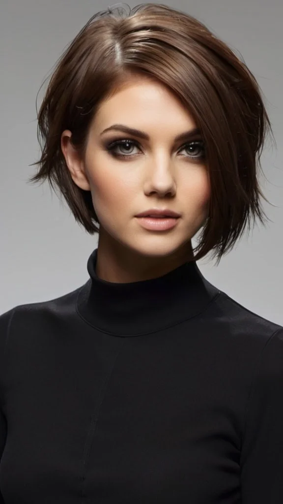 Deep Side Parted Flipped Ends Medium Side Part Haircut Medium Side Part Haircut