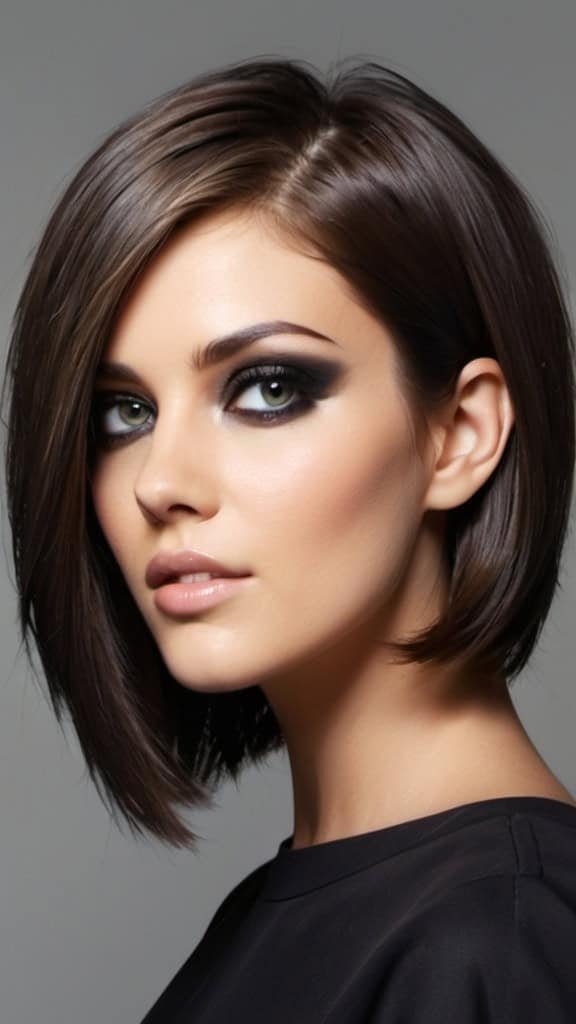Deep Side Parted Front Layers Medium Side Part Haircut Medium Side Part Haircut