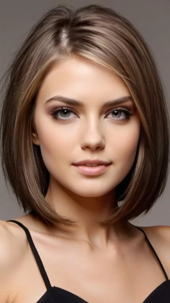 Deep Side Parting Medium Length Hairstyles for Thin Hair