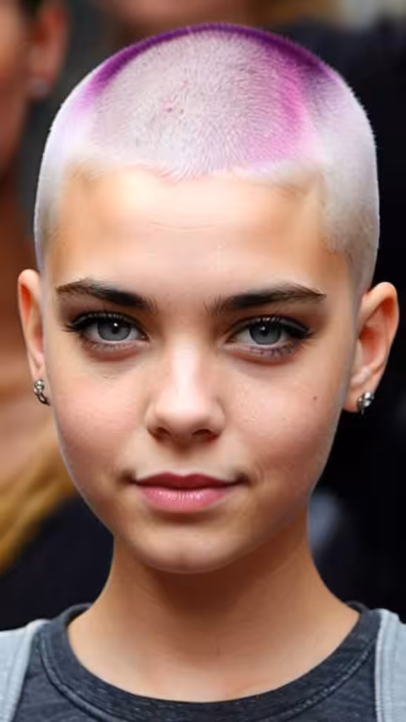 Dyed Buzz Cut Buzz Cuts for Girls