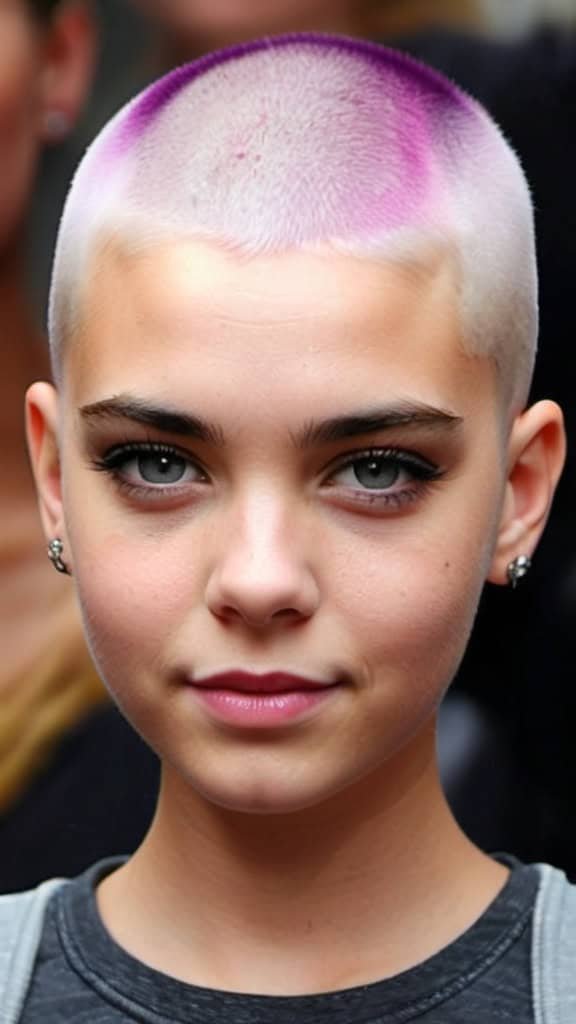 Dyed Buzz Cut Buzz Cuts for Girls