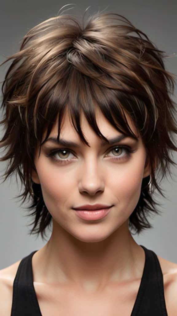 Dynamic Shaggy Layers Wolf Cut Daring Medium-Length Wolf Cut