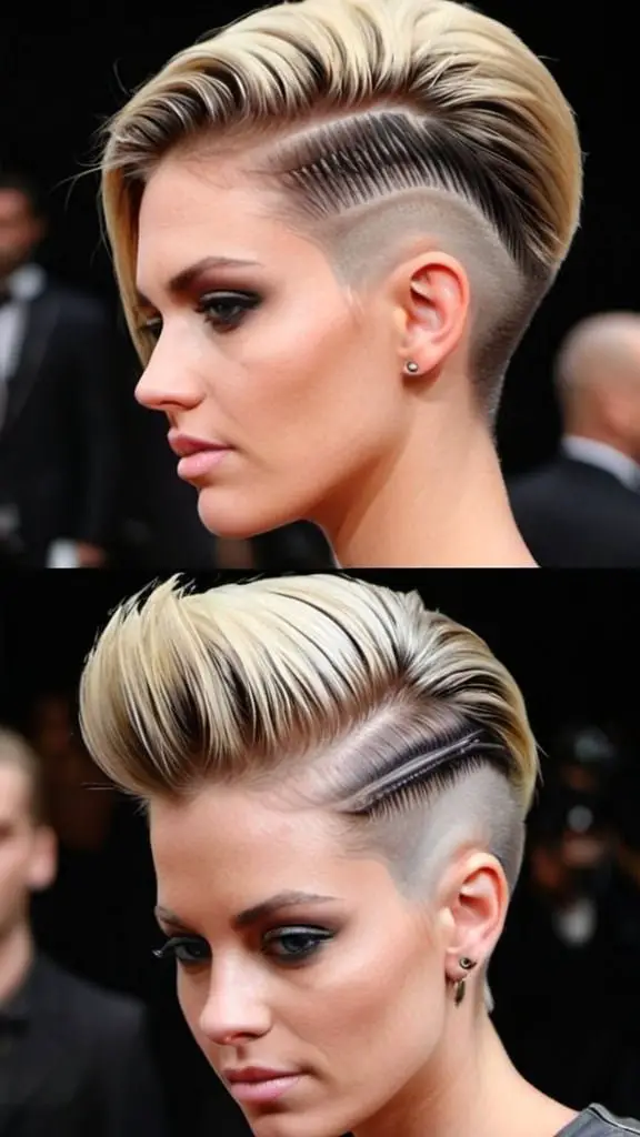 Edgy Pompadour Straight Hairstyles for a Stylish Look