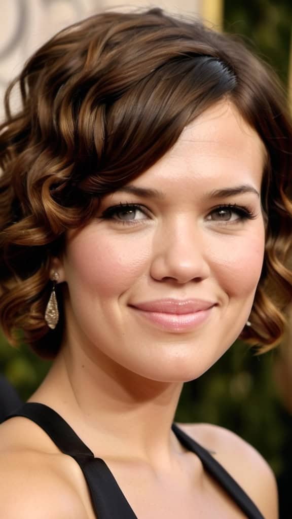 Elegant Curly Hairstyle Mandy Moore Short Hair Mandy Moore Short Hair