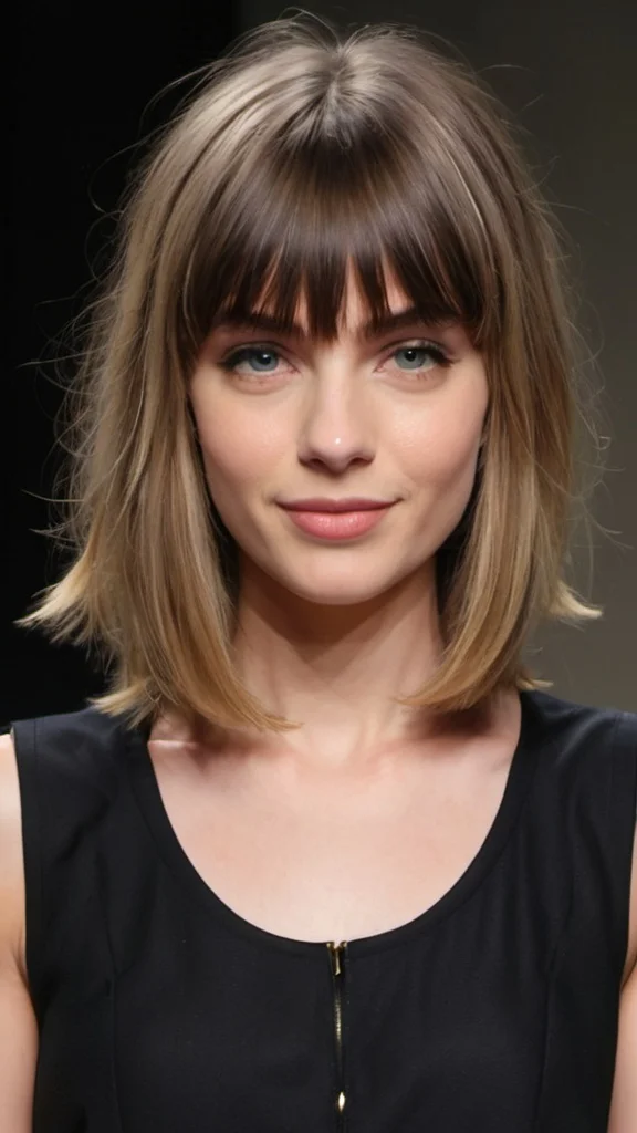Medium-Length Haircuts with Bangs