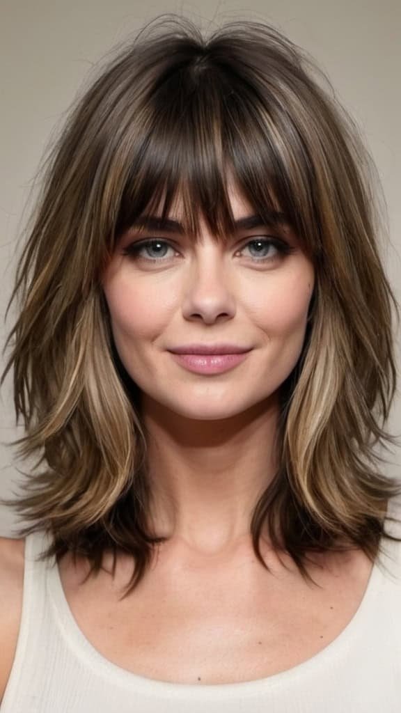 Medium Length Haircuts for Thick Hair
