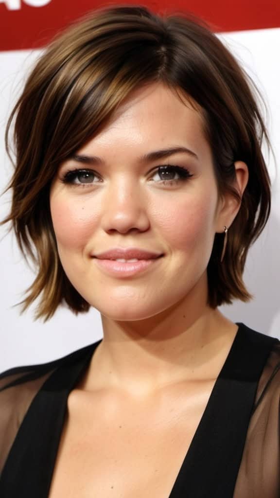 Flirty Jagged Cut Mandy Moore Short Hair Mandy Moore Short Hair