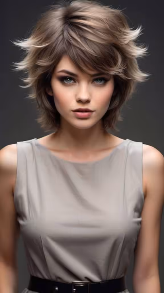 Fluffy Wolf Haircut Daring Medium-Length Wolf Cut