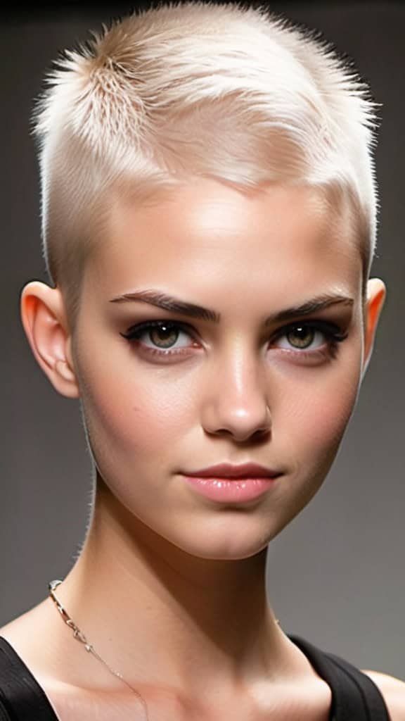 Foxy Crew Cut Buzz Cuts for Girls