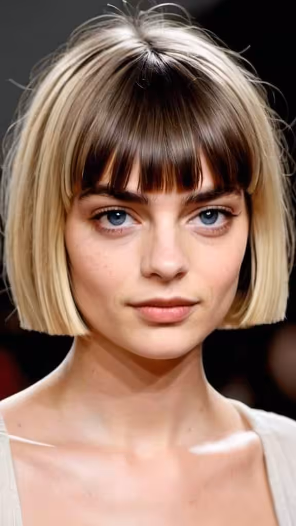 French Bob with Micro Fringe Short Layered Hairstyles
