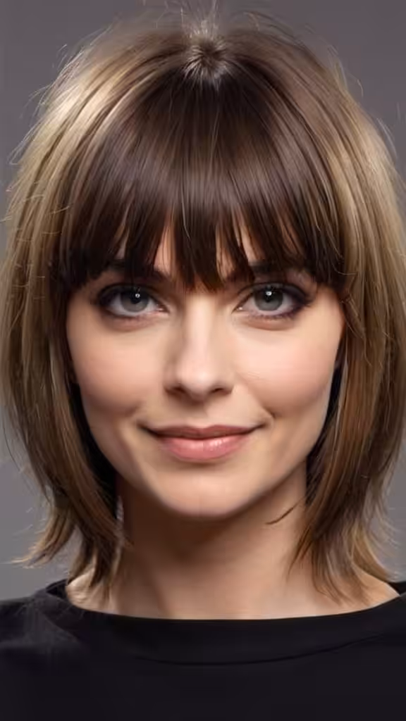 Fringed Banged Face Framing Layers Layered Haircuts with Bangs Layered Haircuts with Bangs