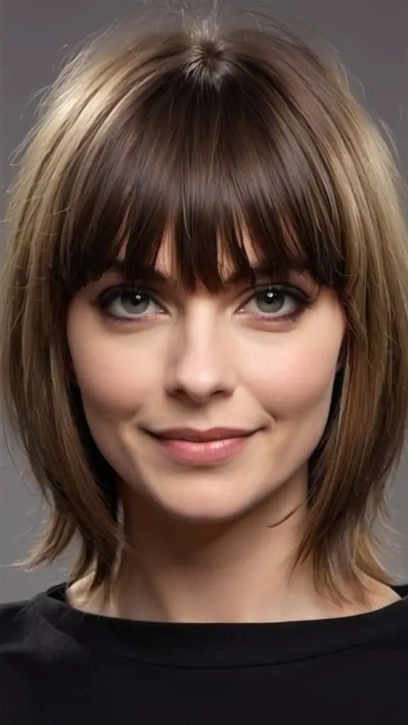 Fringed Banged Face Framing Layers Layered Haircuts with Bangs Layered Haircuts with Bangs