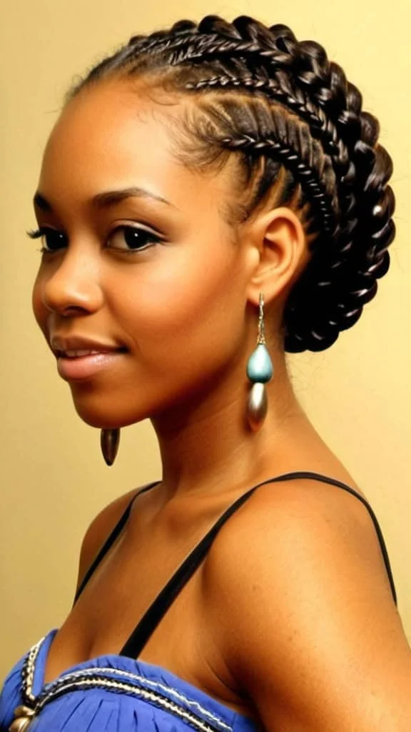 Goddess Braids Medium Length Natural Hairstyles Medium Length Natural Hairstyles